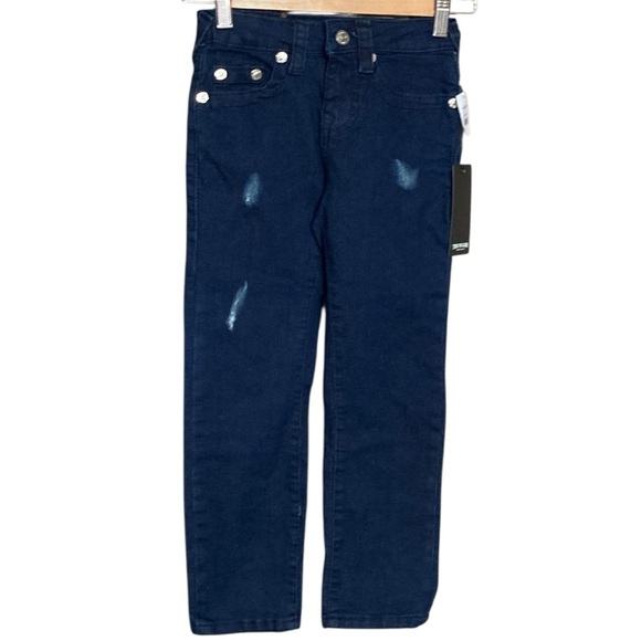 NEW $79 Boys True Religion Geno Slim Relaxed Fit Adjustable Waist Jeans - Size 6 - Picture 1 of 10